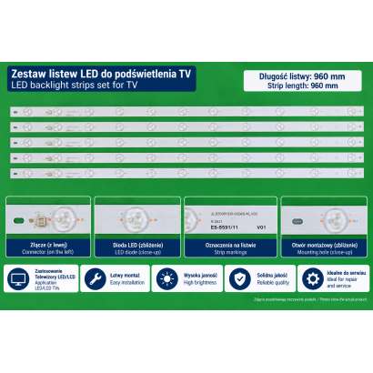 Zestaw listew LED do...